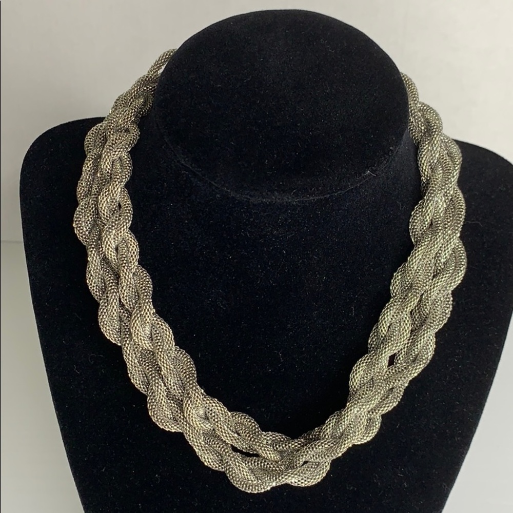 32” silver tone Metal Chain link Necklace